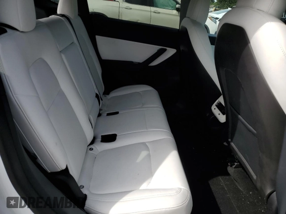 2020 Tesla Model Y Long Range with VIN 5YJYGDEF2LF006357, listed as a Copart auction lot 54888215 with 55,983 mi miles and Salvage Title. Bid and sale history available at DreamBid. Image 10.