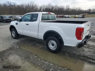 2022 Ford Ranger XL with VIN 1FTER1FH5NLD47814, listed as a Copart auction lot 80642984 with 36,745 mi miles and Salvage Title. Bid and sale history available at carsss.com. Image 2.