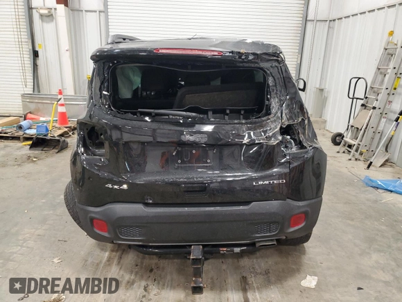 2022 Jeep Renegade Limited with VIN ZACNJDD18NPN67309, listed as a Copart auction lot 88399315 with Not provided miles and Non repairable. Bid and sale history available at DreamBid. Image 6.