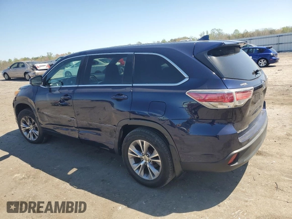 2014 Toyota Highlander LE z VIN 5TDBKRFH2ES070222, wystawiony jako Copart lot #52107425 z przebiegiem 160 610 mil mil oraz Szkoda całkowita • Salvage title. Historia ofert i sprzedaży dostępna na DreamBid. Obrazek 2.