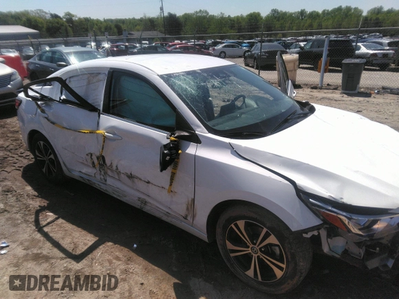 2022 Nissan Sentra SV with VIN 3N1AB8CV0NY318009, listed as a IAAI auction lot 41971398 with 66,722 mi miles and . Bid and sale history available at DreamBid. Image 6.