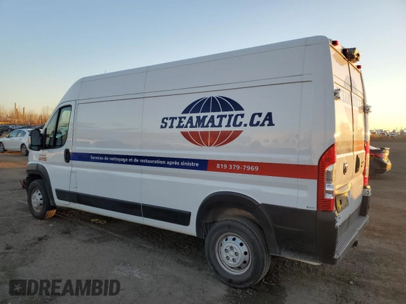 2020 Ram ProMaster Cargo with VIN 3C6TRVDG4LE149523, listed as a Copart auction lot 79050074 with Not Provided miles and Salvage Title. Bid and sale history available at carsss.com. Image 2.