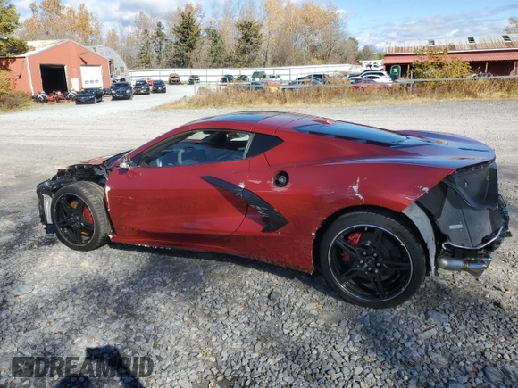 2021 Chevrolet Corvette 3LT with VIN 1G1YC2D4XM5108100, listed as a Copart auction lot 77981514 with 2,415 mi miles and Salvage Title. Bid and sale history available at carsss.com. Image 2.