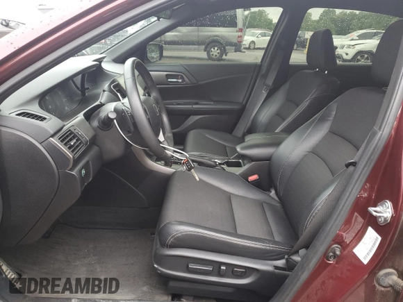 2016 Honda Accord Sport with VIN 1HGCR2F55GA021501, listed as a Copart auction lot 57468795 with 82,613 mi miles and Salvage title. Bid and sale history available at DreamBid. Image 7.