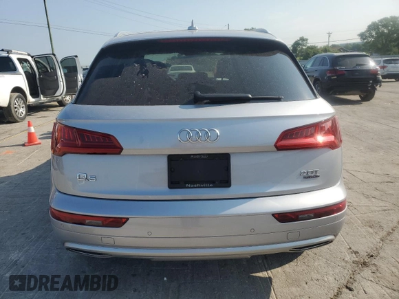 2018 Audi Q5 Premium Plus with VIN WA1BNAFYXJ2023802, listed as a Copart auction lot 62468805 with 92,944 mi miles and Clean title. Bid and sale history available at DreamBid. Image 6.
