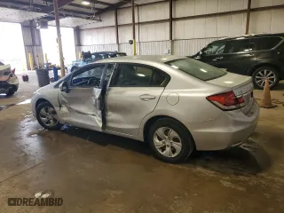 2013 Honda Civic Sdn LX with VIN 2HGFB2F58DH581270, listed as a Copart auction lot 50869375 with 71,286 mi miles and Salvage Title. Bid and sale history available at carsss.com. Image 2.