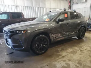 2025 Mazda CX-50 S Premium z VIN 7MMVABDM7SN310681, wystawiony jako Copart lot #54887345 z przebiegiem 232 mil mil oraz Szkoda całkowita • Salvage title. Historia ofert i sprzedaży dostępna na DreamBid. Obrazek 1.