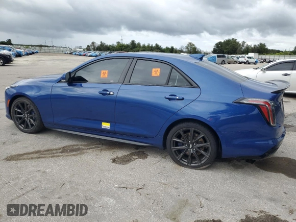 2021 Cadillac CT4 V-Series z VIN 1G6DH5RL1M0144492, wystawiony jako Copart lot #74433364 z przebiegiem Nie podano mil oraz Szkody całkowita. Historia ofert i sprzedaży dostępna na DreamBid. Obrazek 2.