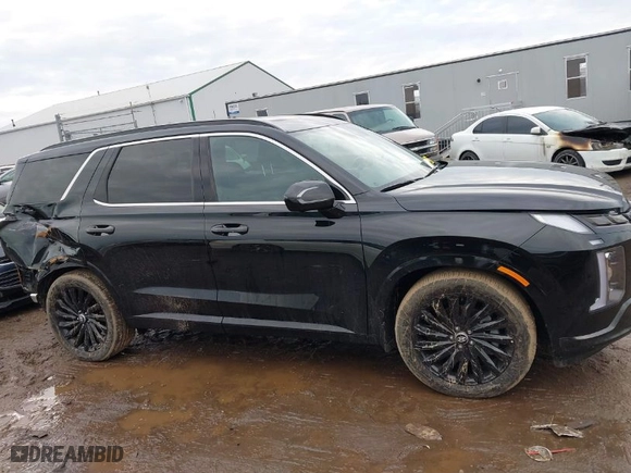 2024 Hyundai Palisade Calligraphy Night Edition with VIN KM8R7DGE5RU804260, listed as a IAAI auction lot 41467561 with 2,102 mi miles. Bid and sale history available at carsss.com. Image 14.