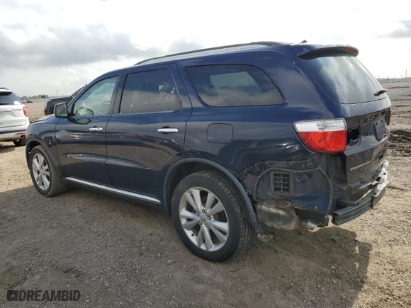 2013 Dodge Durango Crew with VIN 1C4SDHDT3DC697734, listed as a Copart auction lot 43588155 with 150,720 mi miles and Salvage Title. Bid and sale history available at carsss.com. Image 2.