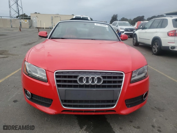 2010 Audi A5 Premium Plus with VIN WAULFAFH7AN018995, listed as a Copart auction lot 81780404 with 98,183 mi miles and Salvage Title. Bid and sale history available at carsss.com. Image 5.