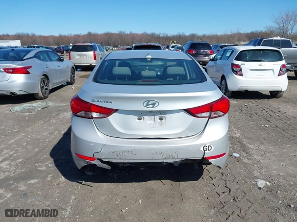 2016 Hyundai Elantra SE with VIN KMHDH4AE0GU480888, listed as a IAAI auction lot 41923645 with 120,830 mi miles. Bid and sale history available at carsss.com. Image 16.