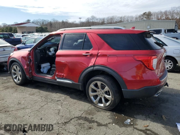 2020 Ford Explorer Platinum z VIN 1FM5K8HC1LGA45999, wystawiony jako Copart lot #46118575 z przebiegiem Nie podano mil oraz Szkoda całkowita • Salvage title. Historia ofert i sprzedaży dostępna na DreamBid. Obrazek 2.