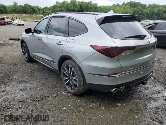 2023 Acura MDX Type S w/Advance Package with VIN 5J8YD8H84PL003381, listed as a Copart auction lot 58864114 with 27,124 mi miles and Salvage Title. Bid and sale history available at carsss.com. Image 2.
