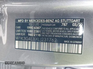 2020 Mercedes-Benz A 220 z VIN W1K3G4EBXLJ231762, wystawiony jako IAAI lot #42010712 z przebiegiem 44 325 mil mil oraz . Historia ofert i sprzedaży dostępna na DreamBid. Obrazek 9.
