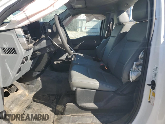 2022 Ford F-150 XL with VIN 1FTMF1EB5NKE26035, listed as a Copart auction lot 76379644 with 21,168 mi miles and Salvage title. Bid and sale history available at DreamBid. Image 7.