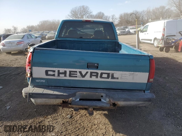 1997 Chevrolet Silverado 1500 with VIN 2GCEK19R2V1229234, listed as a Copart auction lot 47044425 with 196,943 mi miles and Salvage Title. Bid and sale history available at DreamBid. Image 6.