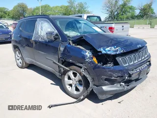 2018 Jeep Compass Latitude with VIN 3C4NJDBB1JT321011, listed as a IAAI auction lot 42282212 with 58,402 mi miles and . Bid and sale history available at DreamBid. Image 1.
