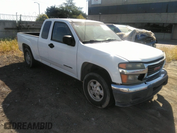 2004 GMC Canyon SLE Z85 with VIN 1GTCS196748115402, listed as a IAAI auction lot 41935583 with 172,093 mi miles. Bid and sale history available at carsss.com. Image 1.