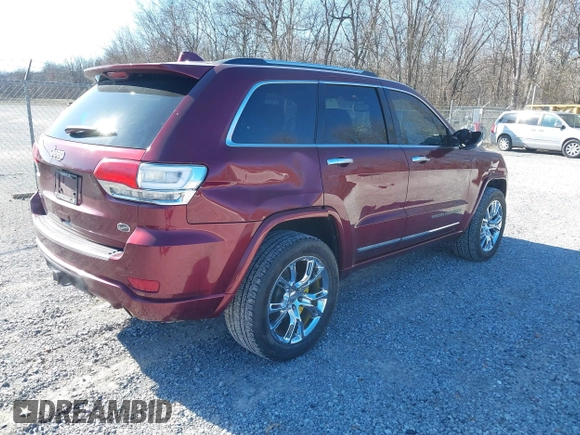 2017 Jeep Grand Cherokee Overland with VIN 1C4RJFCG8HC608729, listed as a IAAI auction lot 41401531 with 163,833 mi miles. Bid and sale history available at carsss.com. Image 4.