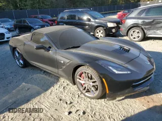 2015 Chevrolet Corvette Z51 1LT with VIN 1G1YH3D78F5113199, listed as a Copart auction lot 76310374 with 31,941 mi miles and Salvage Title. Bid and sale history available at carsss.com. Image 4.