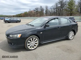 2010 Mitsubishi Lancer GTS with VIN JA32U8FW5AU001242, listed as a Copart auction lot 53711375 with 160,623 mi miles and Salvage Title. Bid and sale history available at carsss.com. Image 1.