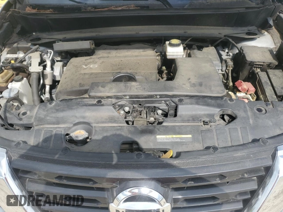 2018 Nissan Pathfinder SV with VIN 5N1DR2MM2JC646684, listed as a Copart auction lot 57104425 with 95,718 mi miles and Salvage title. Bid and sale history available at DreamBid. Image 12.