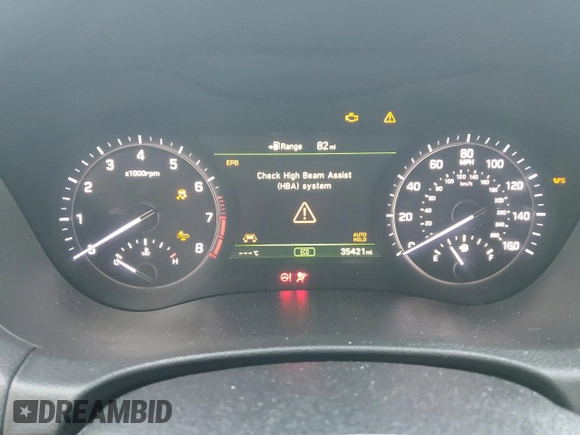 2019 Genesis G80 3.8L with VIN KMTFN4JE5KU309831, listed as a Copart auction lot 78835464 with 35,421 mi miles and Salvage Title. Bid and sale history available at DreamBid. Image 9.