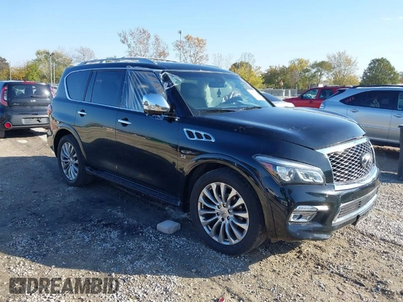 2016 Infiniti QX80 with VIN JN8AZ2NE2G9125635, listed as a IAAI auction lot 40679492 with 145,666 mi miles and . Bid and sale history available at DreamBid. Image 1.