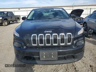 2015 Jeep Cherokee Sport with VIN 1C4PJMAB0FW773656, listed as a Copart auction lot 45496485 with 201,241 mi miles and Salvage Title. Bid and sale history available at carsss.com. Image 5.