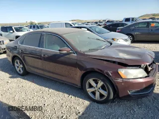 2013 Volkswagen Passat SE z VIN 1VWBH7A39DC048715, wystawiony jako Copart lot #58074325 z przebiegiem 199 807 mil mil oraz Czysty tytuł • Clean title. Historia ofert i sprzedaży dostępna na DreamBid. Obrazek 4.