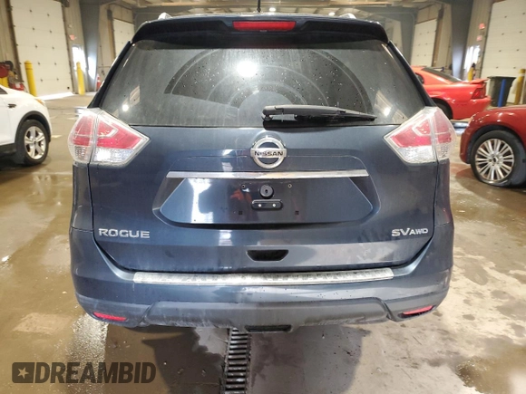2016 Nissan Rogue SV with VIN 5N1AT2MV4GC868813, listed as a Copart auction lot 50340165 with 166,906 mi miles and Salvage Title. Bid and sale history available at DreamBid. Image 6.