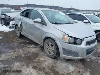 2015 Chevrolet Sonic LT with VIN 1G1JC5SH2F4127631, listed as a IAAI auction lot 41624760 with 120,735 mi miles. Bid and sale history available at carsss.com. Image 1.
