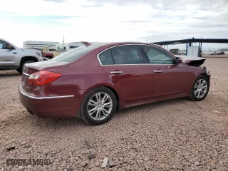 2013 Hyundai Genesis 3.8L with VIN KMHGC4DDXDU223649, listed as a Copart auction lot 51178495 with 182,237 mi miles and Salvage Title. Bid and sale history available at carsss.com. Image 3.