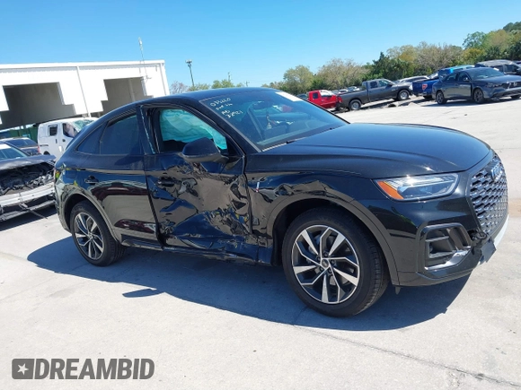 2023 Audi Q5 Sportback S line Premium Plus with VIN WA15AAFY3P2033220, listed as a IAAI auction lot 41740920 with 80,418 mi miles and . Bid and sale history available at DreamBid. Image 13.