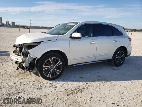 2020 Acura MDX Technology z VIN 5J8YD3H5XLL010547, wystawiony jako Copart lot #46502595 z przebiegiem 102 989 mil mil oraz Szkoda całkowita • Salvage title. Historia ofert i sprzedaży dostępna na DreamBid. Obrazek 1.