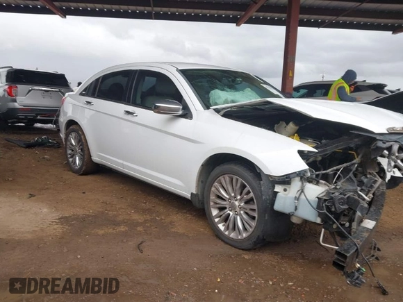 2012 Chrysler 200 Limited with VIN 1C3CCBCB8CN277536, listed as a IAAI auction lot 41741732 with 148,434 mi miles. Bid and sale history available at carsss.com. Image 1.