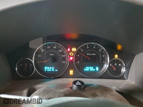 2007 Jeep Commander Limited z VIN 1J8HG58247C657760, wystawiony jako Copart lot #53749325 z przebiegiem 210 610 mil mil oraz Czysty tytuł • Clean title. Historia ofert i sprzedaży dostępna na DreamBid. Obrazek 9.