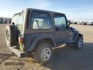 2002 Jeep Wrangler X with VIN 1J4FA39S42P750146, listed as a Copart auction lot 44587995 with 230,334 mi miles and Salvage Title. Bid and sale history available at carsss.com. Image 3.