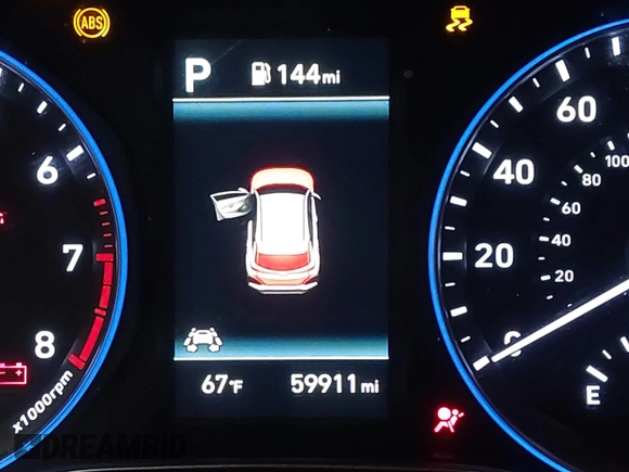 2020 Hyundai Kona SEL Plus with VIN KM8K6CAA7LU479400, listed as a IAAI auction lot 41732275 with 59,911 mi miles. Bid and sale history available at carsss.com. Image 15.