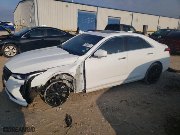 2022 Cadillac CT4 Luxury with VIN 1G6DK5RK8N0116229, listed as a Copart auction lot 70284834 with 10,545 mi miles and Salvage Title. Bid and sale history available at carsss.com. Image 1.