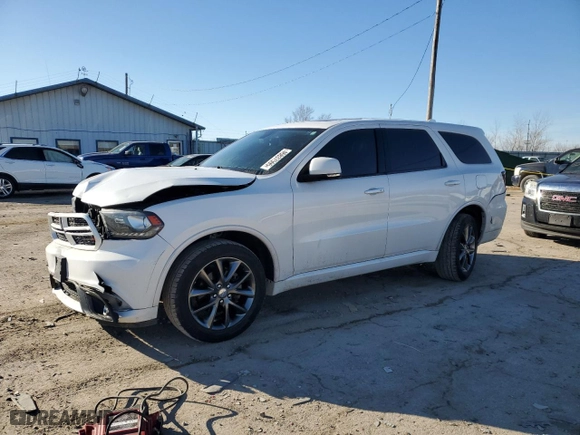 2018 Dodge Durango GT with VIN 1C4RDJDG6JC448090, listed as a Copart auction lot 46837595 with 131,058 mi miles and Salvage Title. Bid and sale history available at carsss.com. Image 1.