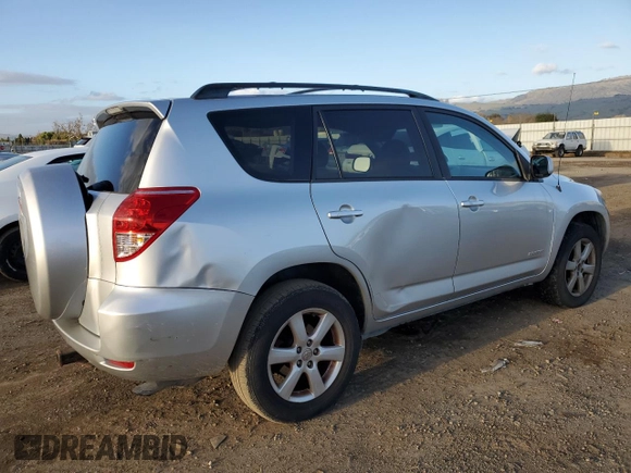 2007 Toyota RAV4 Limited with VIN JTMZK31V275005694, listed as a Copart auction lot 45049385 with 230,789 mi miles and Salvage Title. Bid and sale history available at carsss.com. Image 3.