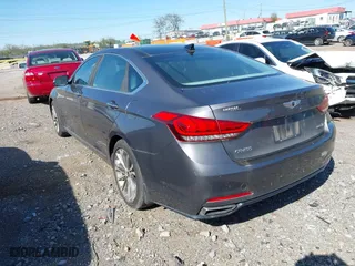 2015 Hyundai Genesis 3.8L with VIN KMHGN4JE3FU033234, listed as a IAAI auction lot 42049463 with 135,154 mi miles. Bid and sale history available at carsss.com. Image 3.