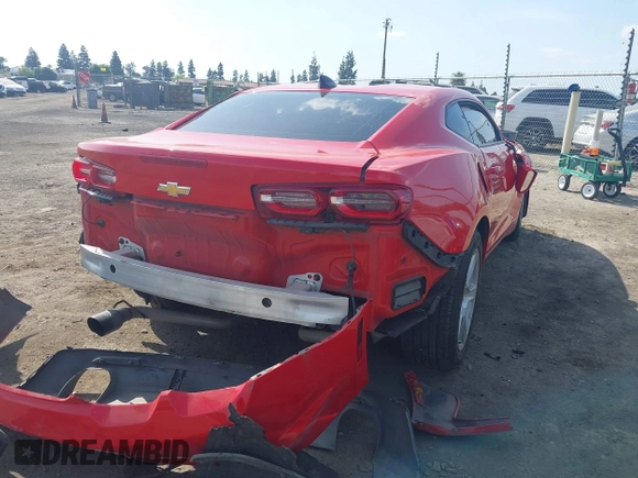 2019 Chevrolet Camaro 1LT with VIN 1G1FB1RX0K0156920, listed as a IAAI auction lot 42034391 with 1 mi miles. Bid and sale history available at carsss.com. Image 4.