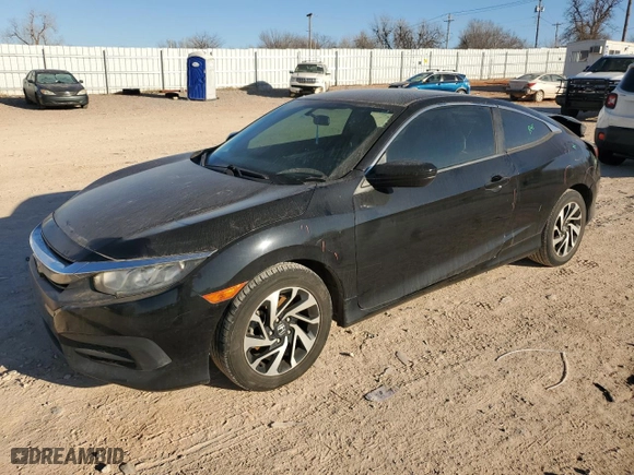 2017 Honda Civic Coupe LX with VIN 2HGFC4B54HH301798, listed as a Copart auction lot 46834115 with 0 mi miles and Salvage Title. Bid and sale history available at carsss.com. Image 1.