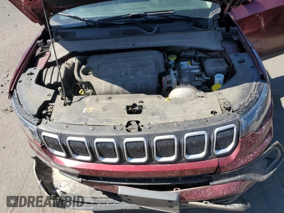 2022 Jeep Compass Latitude Lux z VIN 3C4NJDFB8NT157868, wystawiony jako Copart lot #69143104 z przebiegiem 46 406 mil mil oraz Szkoda całkowita • Salvage title. Historia ofert i sprzedaży dostępna na DreamBid. Obrazek 11.