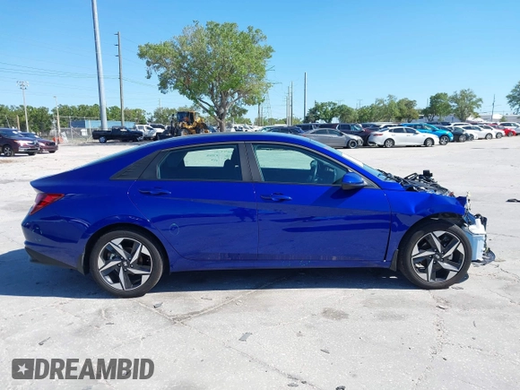 2023 Hyundai Elantra SEL with VIN KMHLS4AG2PU387529, listed as a IAAI auction lot 41825006 with 25,102 mi miles and . Bid and sale history available at carsss.com. Image 13.
