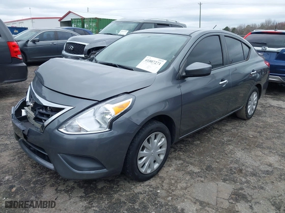 2019 Nissan Versa Sedan SV with VIN 3N1CN7AP4KL831867, listed as a IAAI auction lot 41807271 with 125,421 mi miles. Bid and sale history available at carsss.com. Image 17.