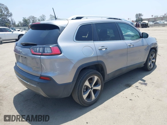 2019 Jeep Cherokee Limited with VIN 1C4PJLDB7KD207845, listed as a IAAI auction lot 42386487 with 62,635 mi miles and . Bid and sale history available at DreamBid. Image 4.